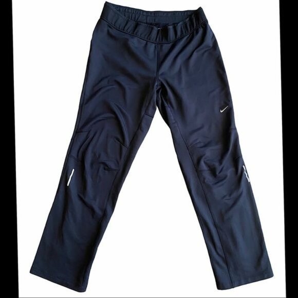 Nike Black Dri- FIT Running Workout Sweatpants Size M - Picture 1 of 8